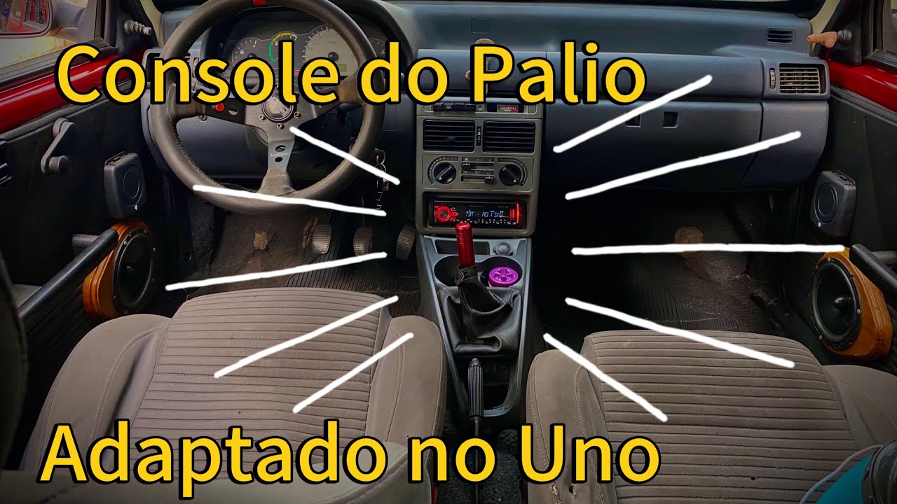 Console do Palio no UNO | onde comprar e como instalar - Transforme Seu Fiat Uno