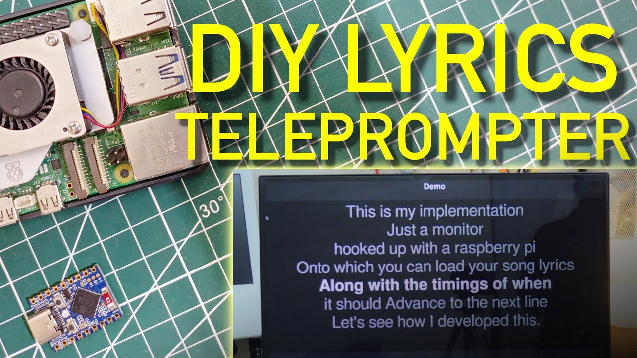 Building a Lyrics prompter for Live Performances