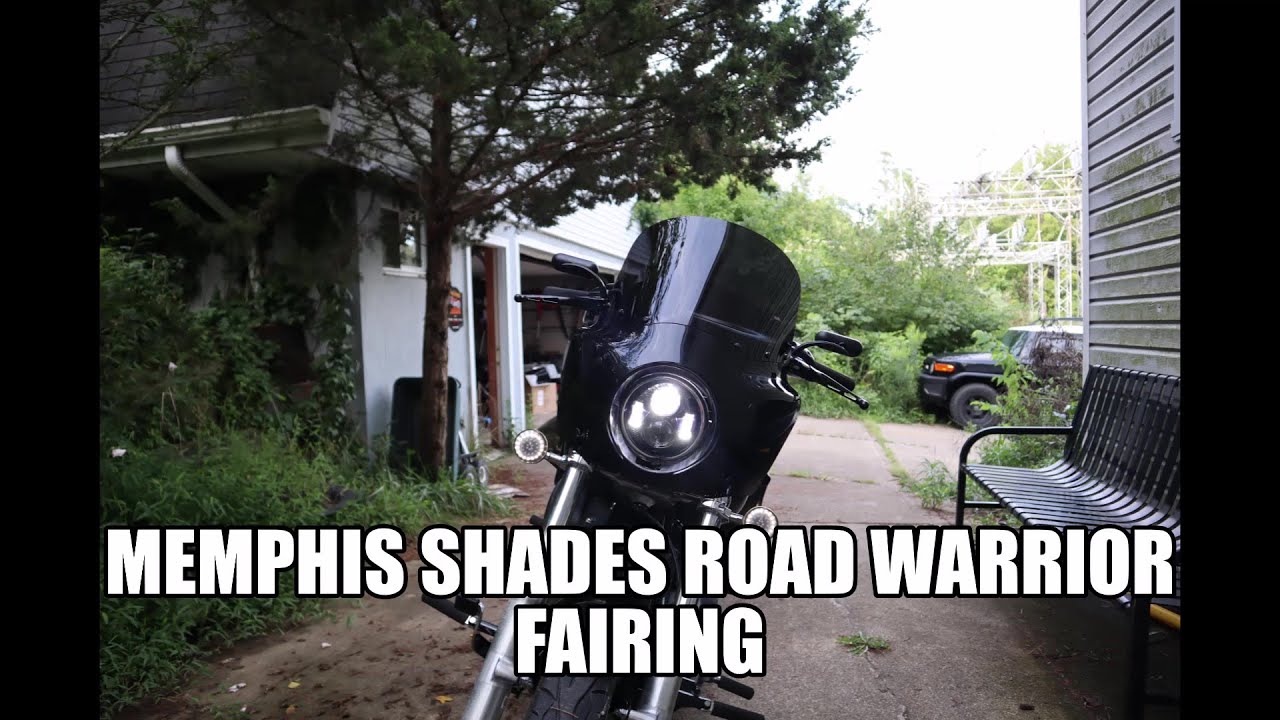 Установка обтекателя Road Warrior на Harley FXSTB Night Train