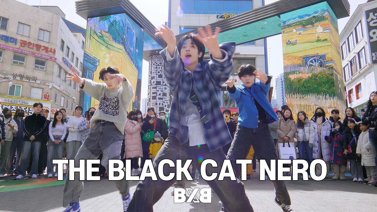 대구 동성로 댄스 버스킹에 등장한 남돌 이거 실화냐..!? | BXB - 검은 고양이 네로(The Black Cat Nero)