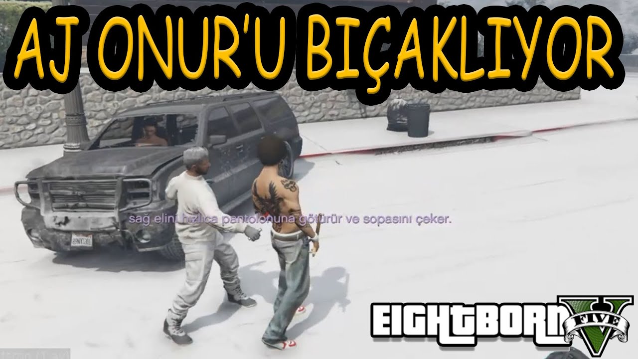 EightbornV AJ, ONUR'U BIÇAKLIYOR ! - Onur ve Kardeşleri, Aj ve Mia ile Kavga Ediyor ! - Rraenee