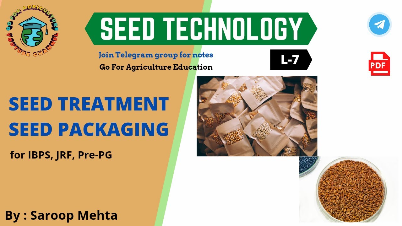 SEED TREATMENT & PACKAGING L-7 • Go For Agriculture #seedtreatment #icar #bhu #ibps