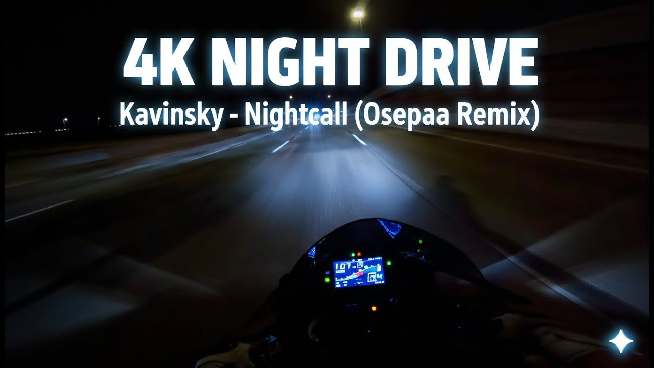 Kavinsky - Nightcall (Osepaa Remix) | 4K Cinematic Night Drive.