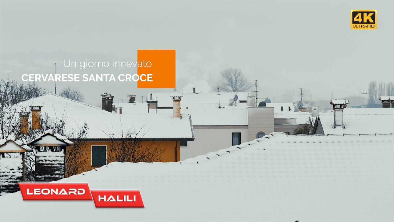 Un giorno innevato - Cervarese Santa Croce【4K】