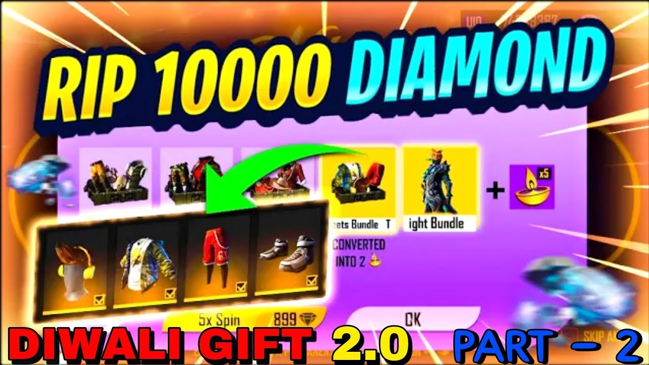 GIFT OF LIGHT EVENT | FREE FIRE NEW EVENT | FF NEW EVENT | NEW EVENT FREE FIRE | RIP 10000 💎😭 PART 2