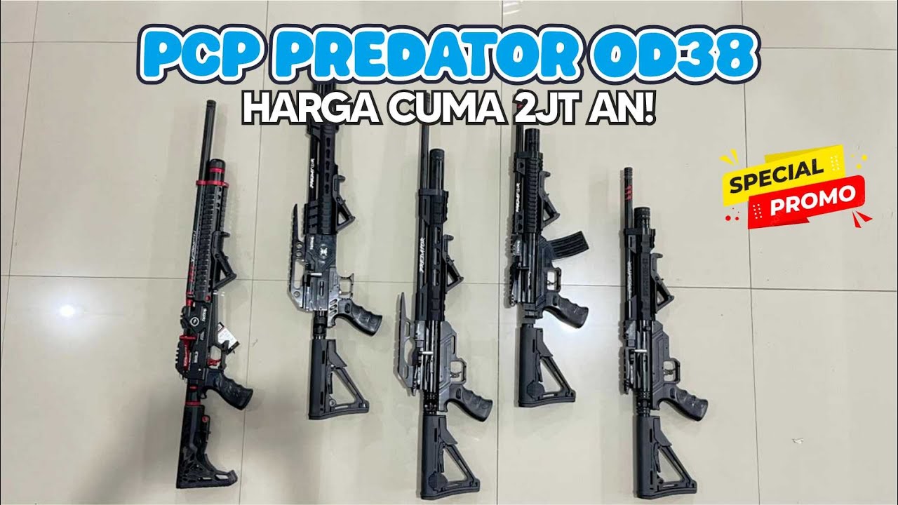 PROMO SENAPAN PCP TERBARU 2026!!! REKOMENDASI PCP PREDATOR OD 38 BIG GAME TERBAIK MURAH BERKUALITAS