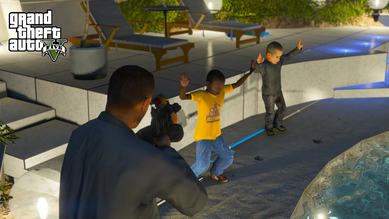 GTA 5 REAL LIFE MOD #197 KIDS KIDNAPPED