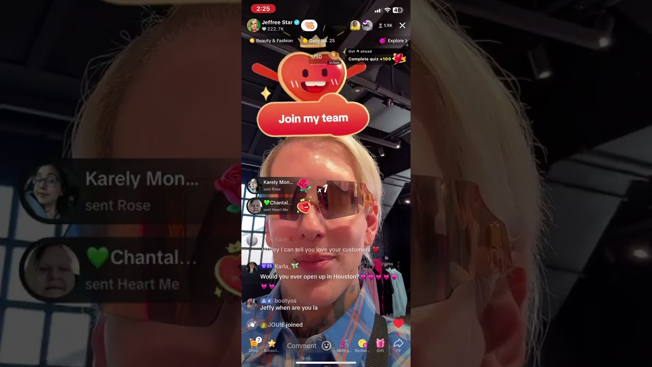 Jeffree Star Cosmetics Store & Yak Meat Live Chat Part 2 #tiktok #jeffreestarcosmetics