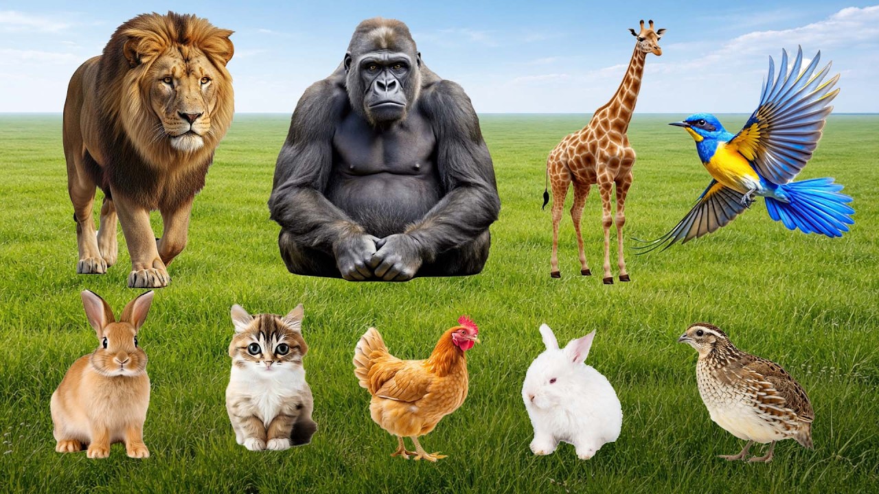 Cute Animal Sounds : Cow, Sheep, Horse, Pig, Duck, Chicken, Dog, Cat, Elephant – Explore Animals