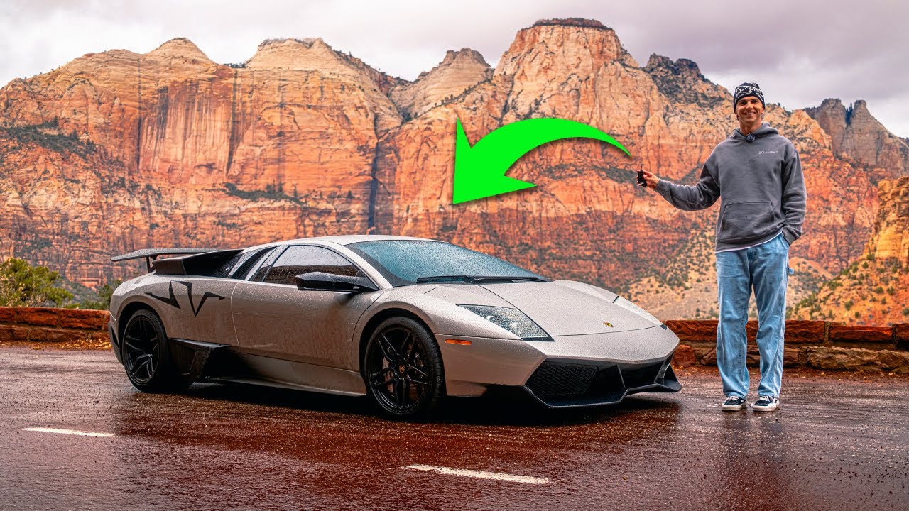 600 Mile Roadtrip In A $1,000,000 Lamborghini Murcielago!