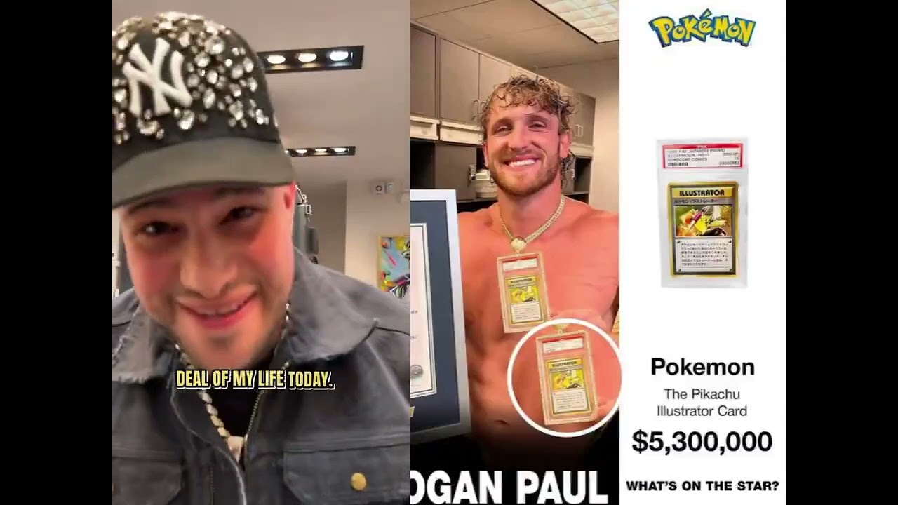 Logan Paul Auction his 5.3 Million pokemon Card