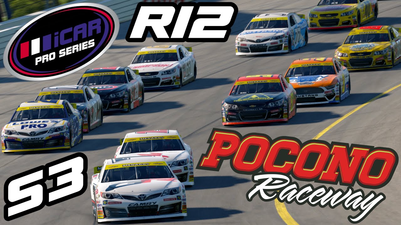 iCar Pro Series S3 R12 Pocono LIVE