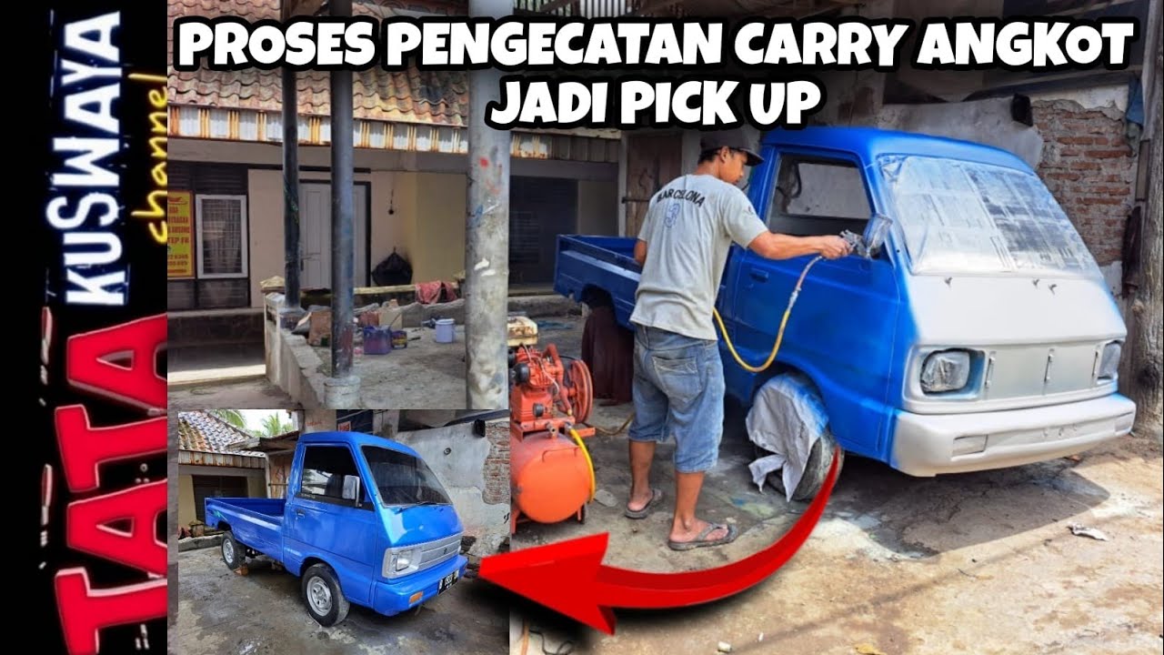 FULL VIDEO || PROSES CAT CARRY POTONGAN MINIBUS