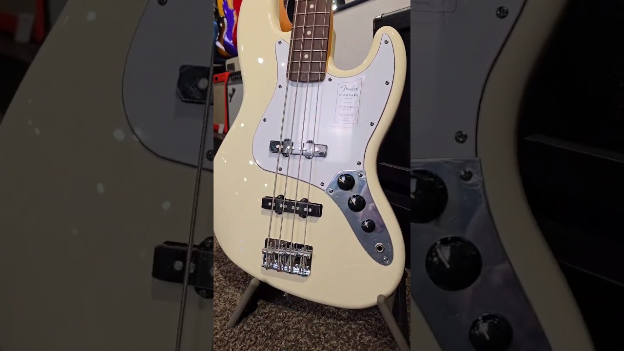 New 2025 Fender Standard series jazz bass made in Indonesia