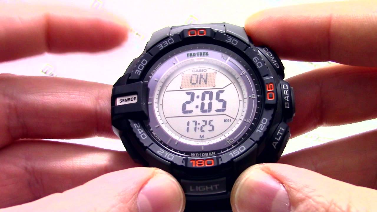 Casio ProTrek PRG-270-1E [PRG-270-1ER] - Инструкция, как настроить