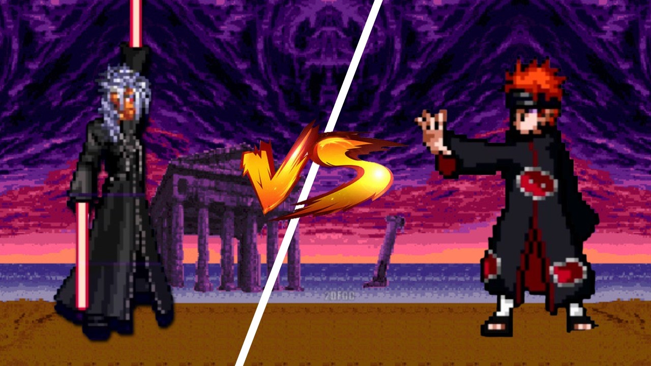 Xemnas VS Pain! | Kingdom Hearts VS Naruto Shippuden | Jump Force Mugen V14