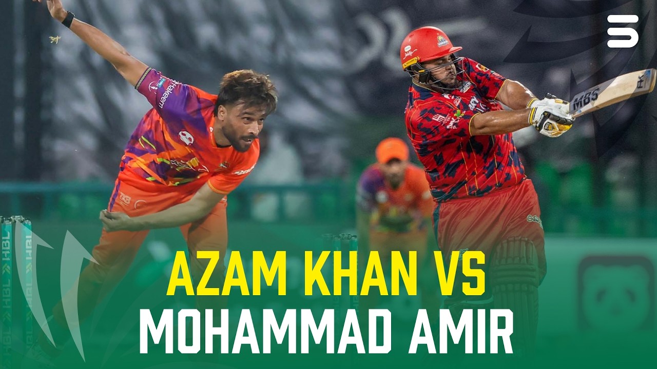 Azam Khan vs Mohammad Amir | Mohammad Amir Got Angry 😡🗯 | Epic Scenes in HBL PSL | MI2A