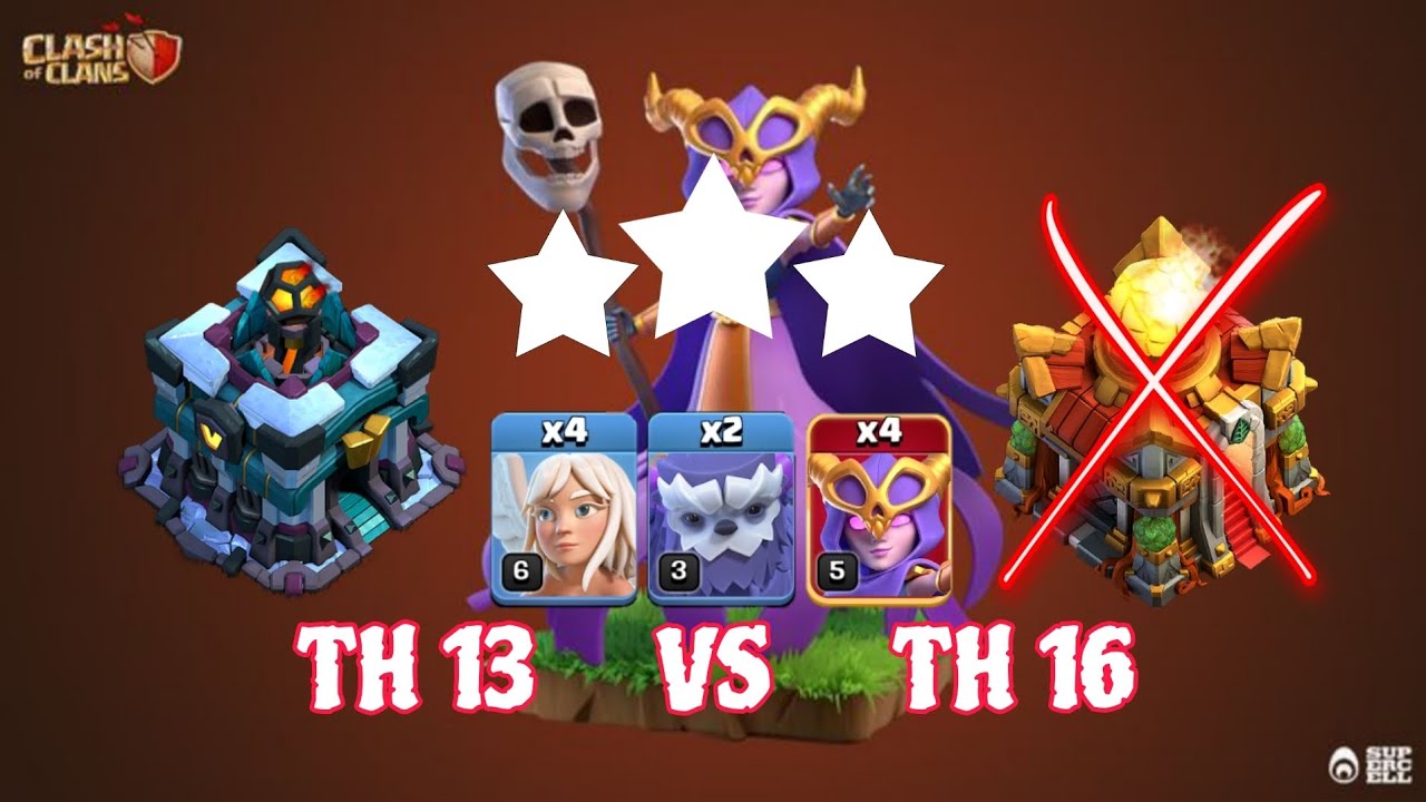 Combo Attack Darat TH13 vs TH16