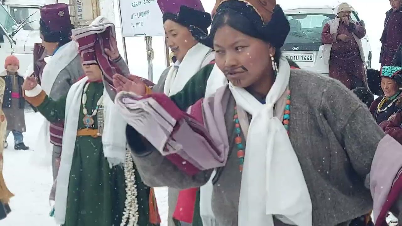 Ladakhi folk dance from the land of snow Zanskar.