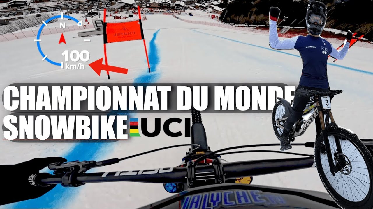 Ma première fois sur neige au championnat du monde SnowBike!!!