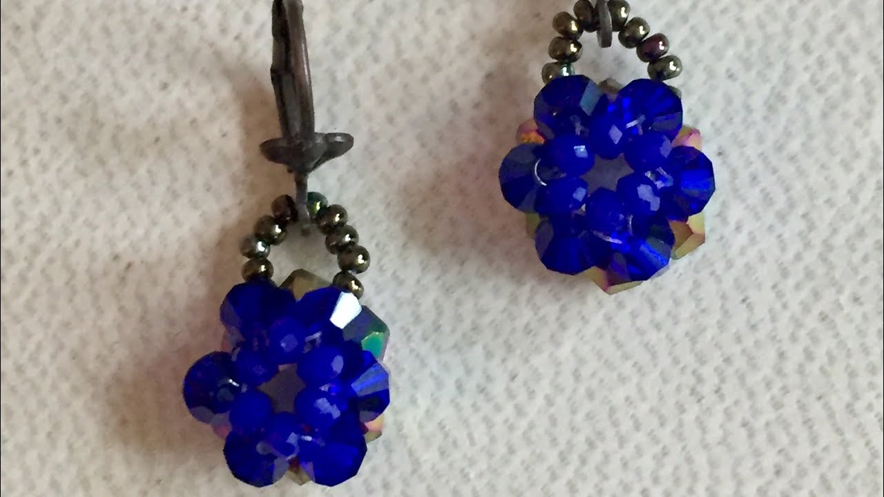 Earring Cyristal -Kristal Küpe Kum Boncuklu