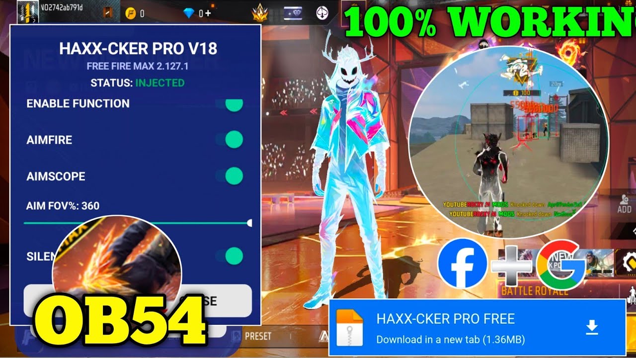 🔴 OB54 FREE FIRE MOD MENU | UNLIMITED MATCH PLAY |ALL SERVERS |FF MODMENU APK 2026 ✅