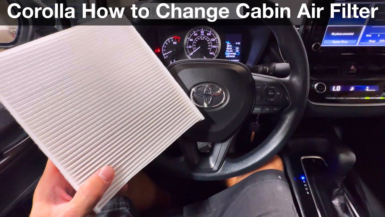 Как заменить салонный фильтр Toyota Corolla 2022