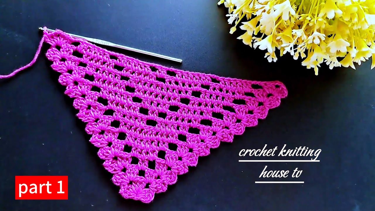 Parfait💯👌une touche créative pour vous mes amies❗️chale au crochet étape par étape/crochet châle 