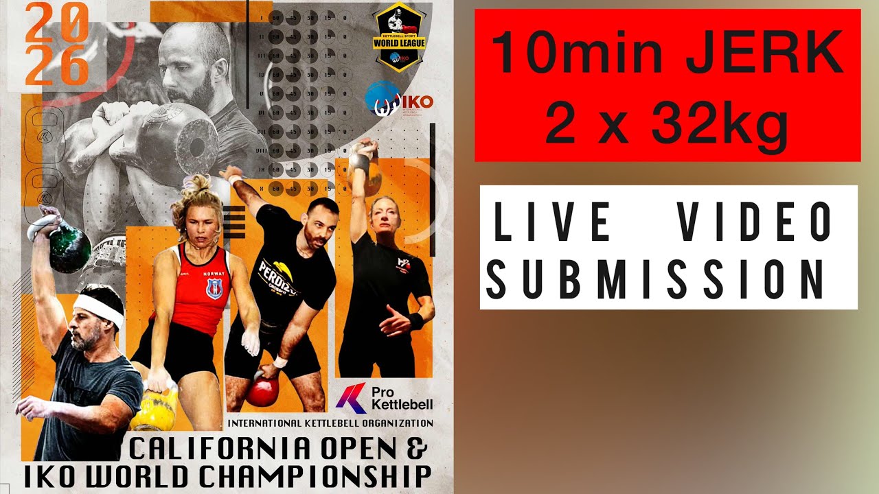 10min JERK 2x32kg for CaliOpen | 2026 IKO World Championship for CLUBS & INDIVIDUALS