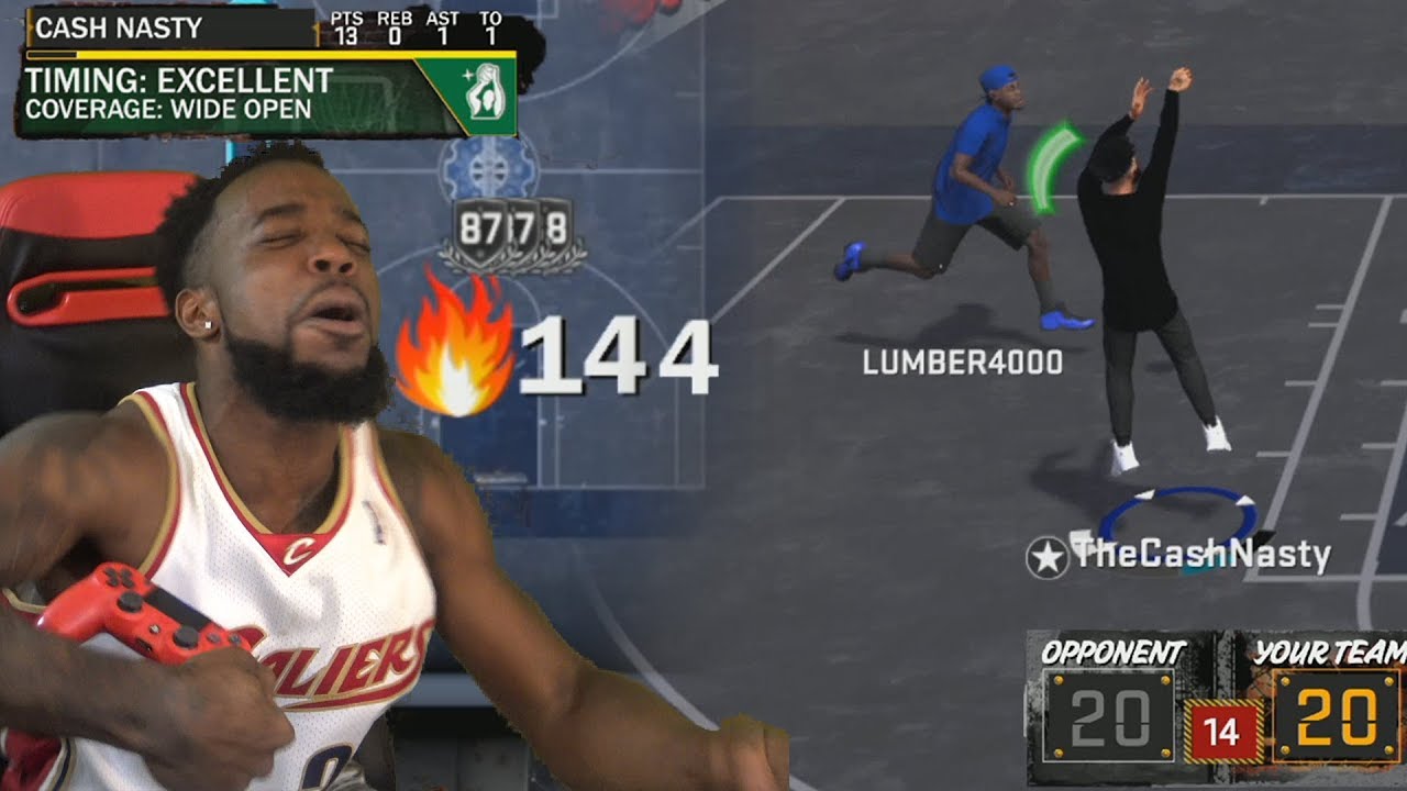 NAIL BITER GAME WINNER! BREAKING PLAYGROUND BIGGEST STREAKS! WITH A GIRL! NBA 2k18 PlayGround