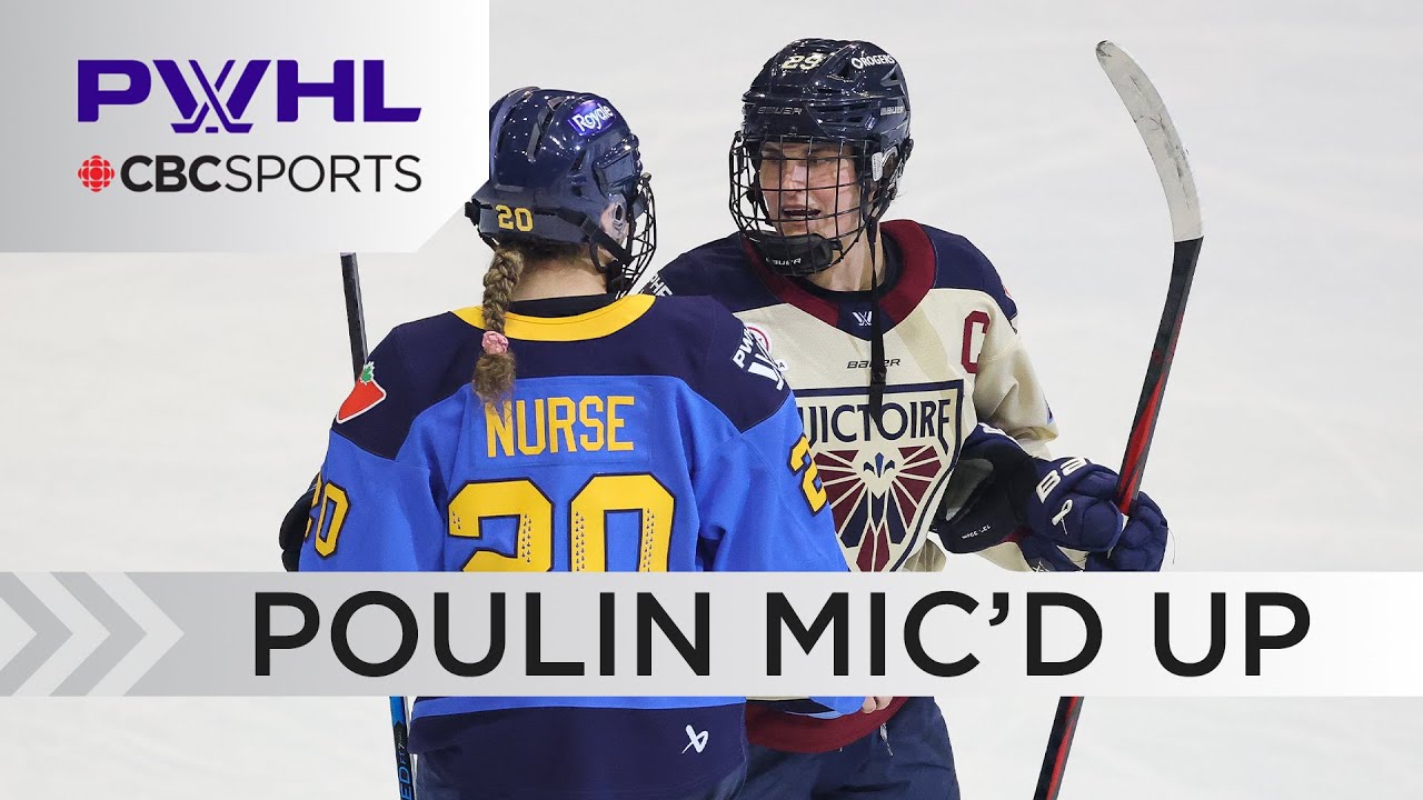 PWHL Mic'd Up: 'I like hugs but NOT here', Montreal Victoire's Marie-Philip Poulin | #CBCSports