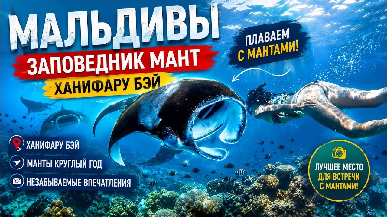 МАЛЬДИВЫ 2025. МАЛЬДИВЫ ДЕШЕВЛЕ ЧЕМ ТУРЦИЯ. МАНТЫ НА МАЛЬДИВАХ. ЗАПОВЕДНИК МАНТ HANIFARU BAY
