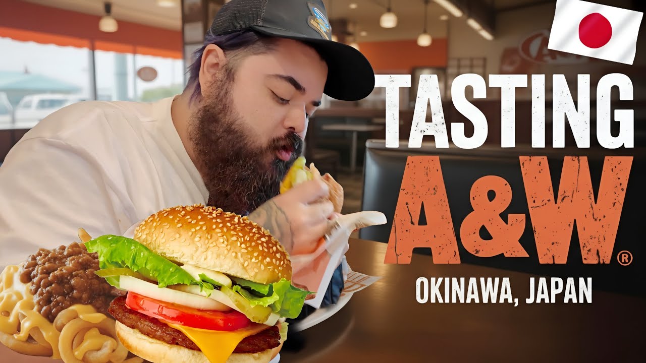 Предупреждение о тайфуне на Окинаве ⚠️ Впервые пробую A&W в Японии