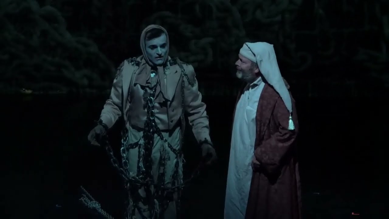 A Christmas Carol at Portland Stage Company - Alex Purcell as Jacob Marley