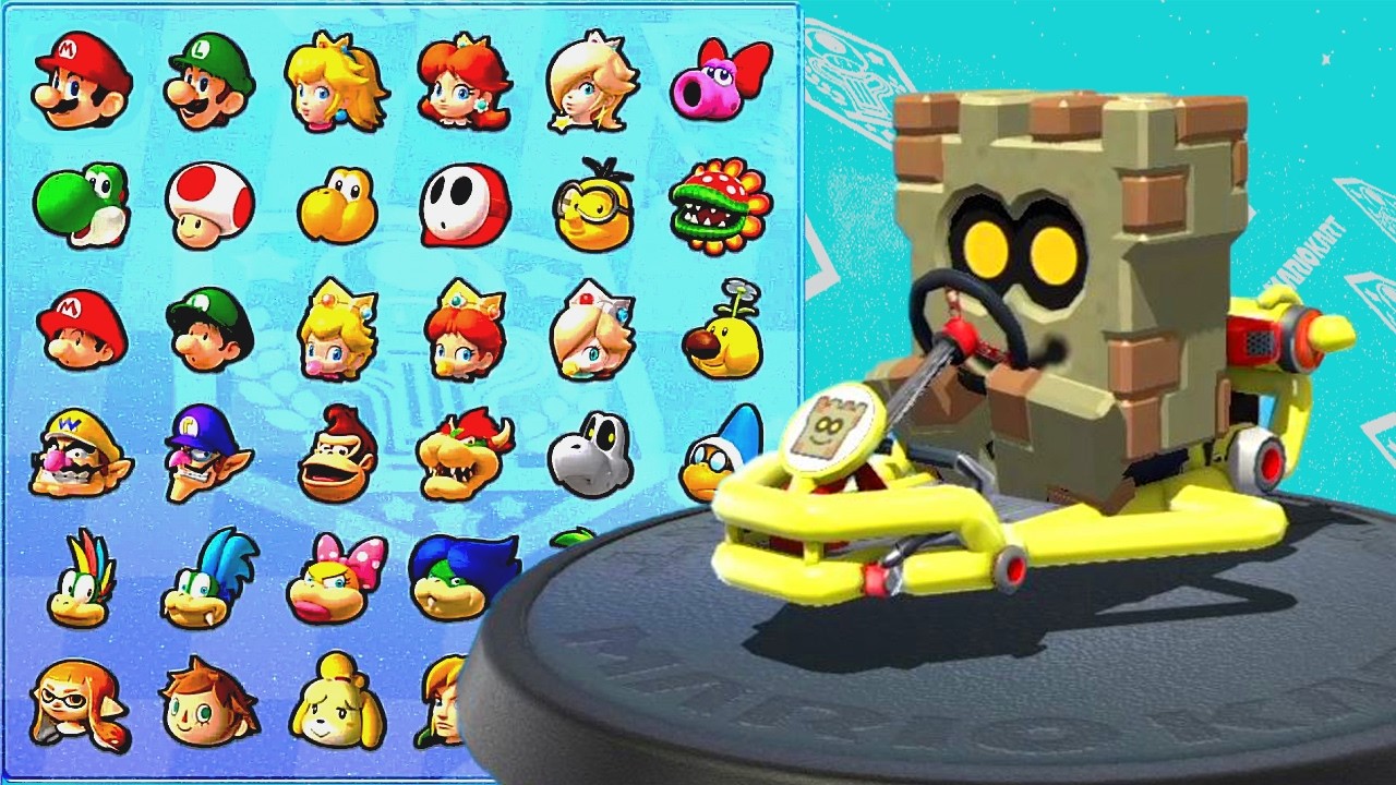 Mario Kart 8 Deluxe - A box or a rock with eyes is participating in a mysterious race