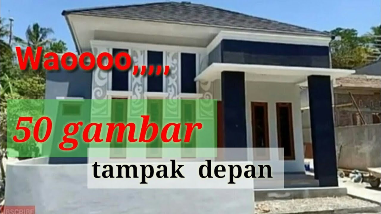 Tampak depan rumah minimalis