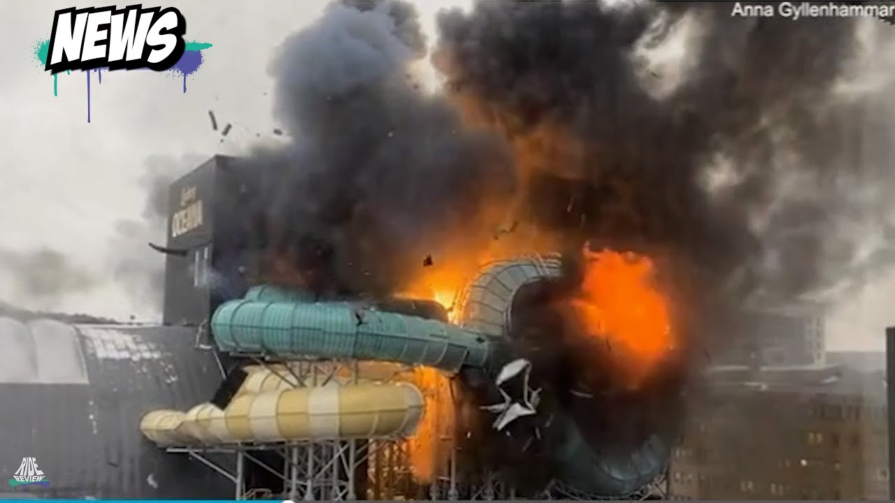 Explosion im Freizeitpark - Wasserpark steht in Flammen - Großbrand in Liseberg - Ride Review NEWS