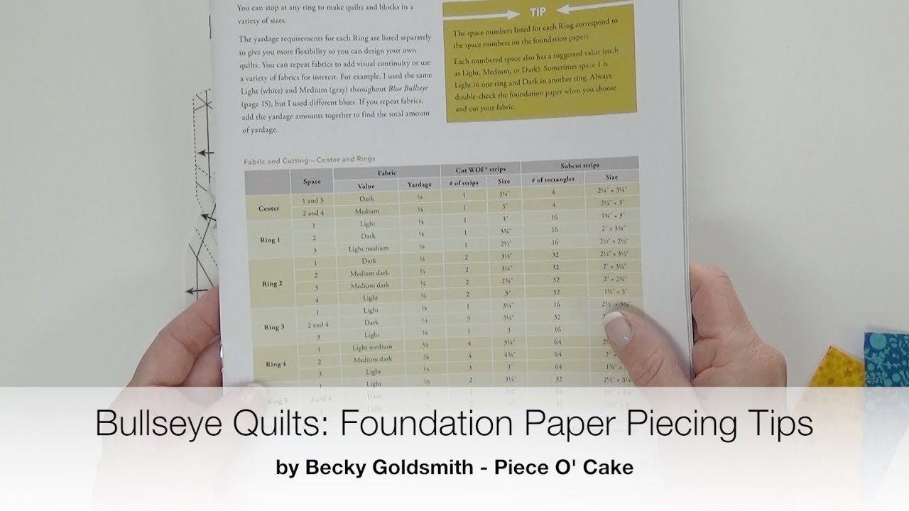 Bullseye Quilts: Foundation Paper Piecing Tips