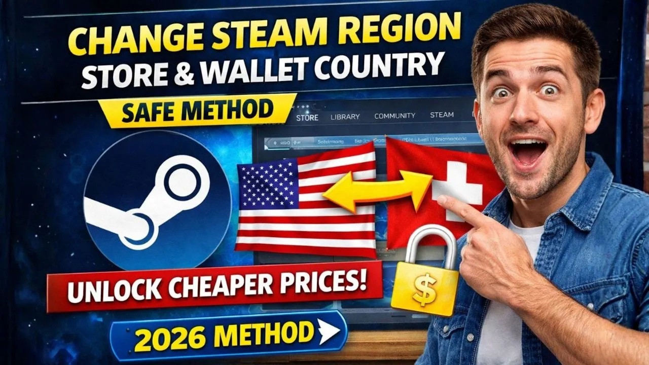 How to Change Steam Region Store & Wallet Country (2026) | Easy & Safe Method