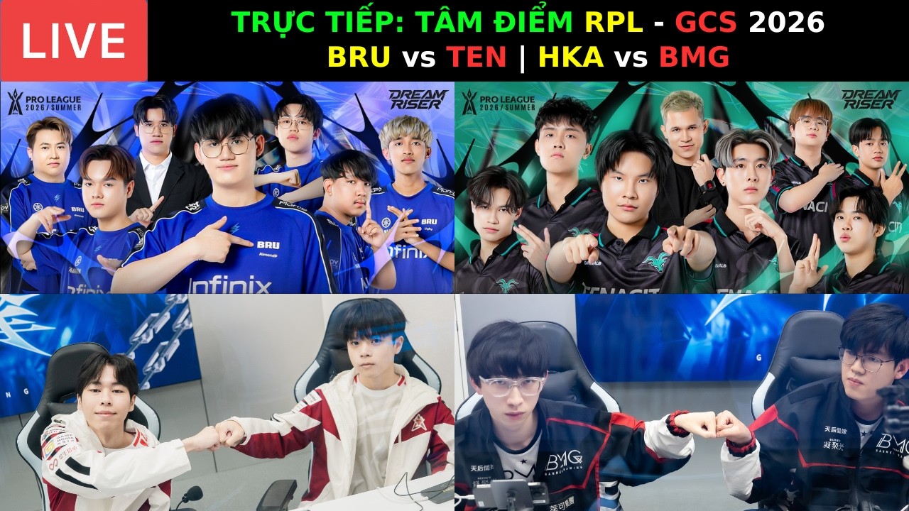 TRỰC TIẾP: T&Acirc;M ĐIỂM GCS 2026 - BANMEI GAMING vs HONGKONG ATTITUDE - C&ograve;n Cứu Được Kh&ocirc;ng NEIL Ơi ???