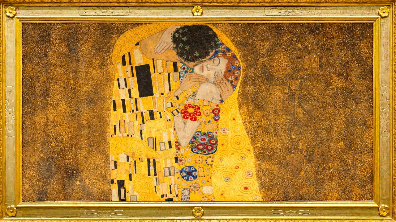 Gustav Klimt The Kiss Screensaver for Smart TV | 4K Wall Art