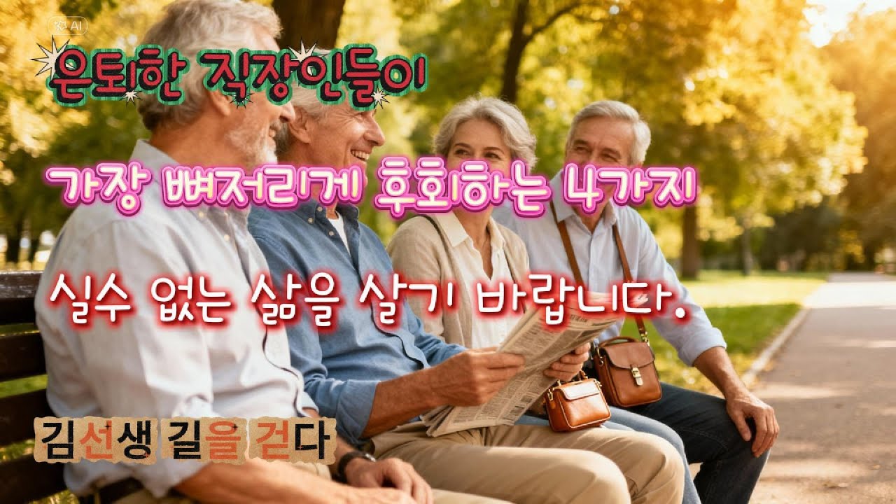 은퇴한 사람들이 뼈저리게 후회하는 4가지