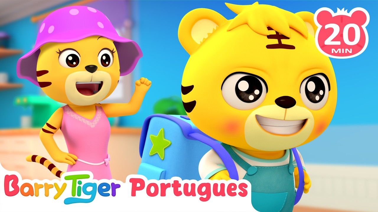 O Que Tem na Mochila? 🎒Mochila Mágica | Canções Infantis | BarryTiger em Português
