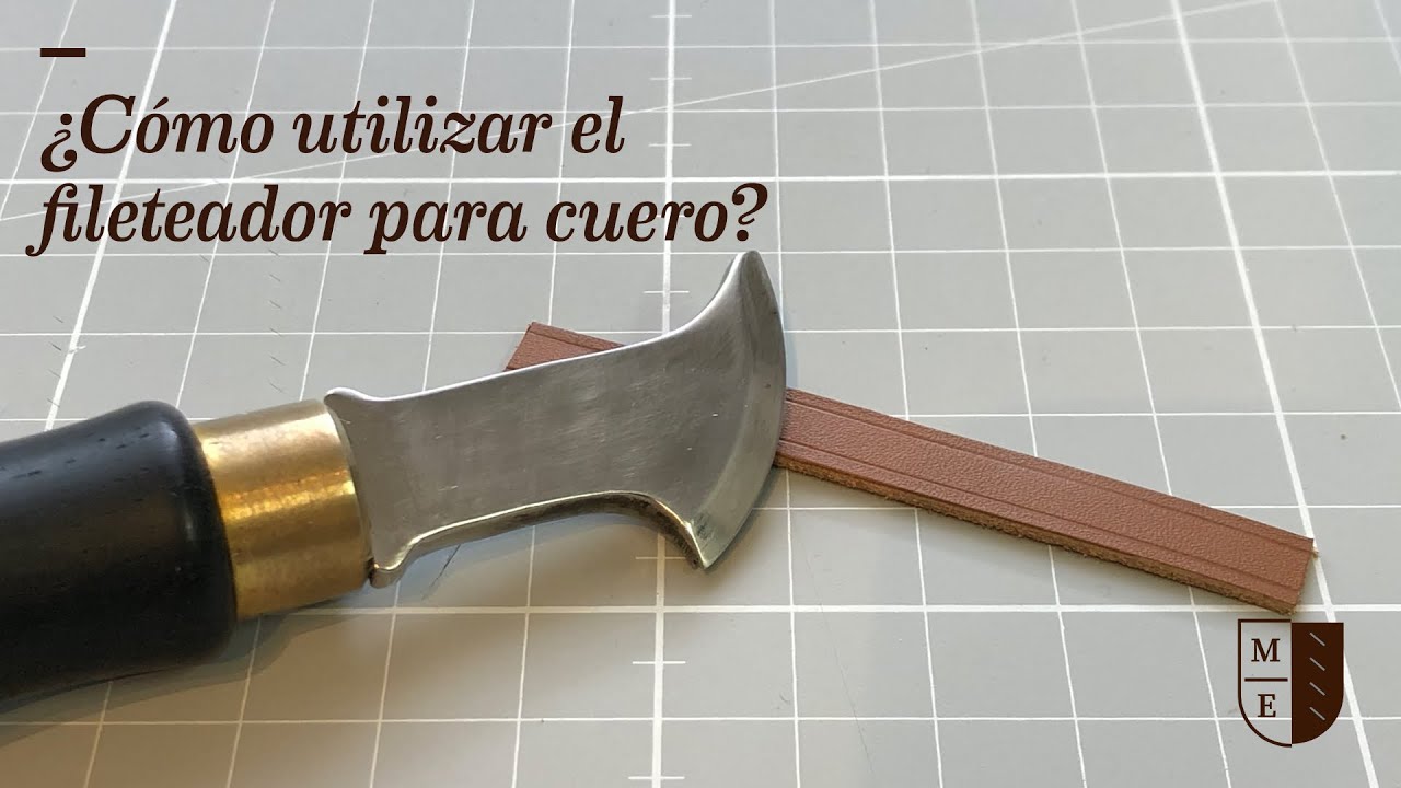 ¿Cómo utilizar el fileteador para cuero?