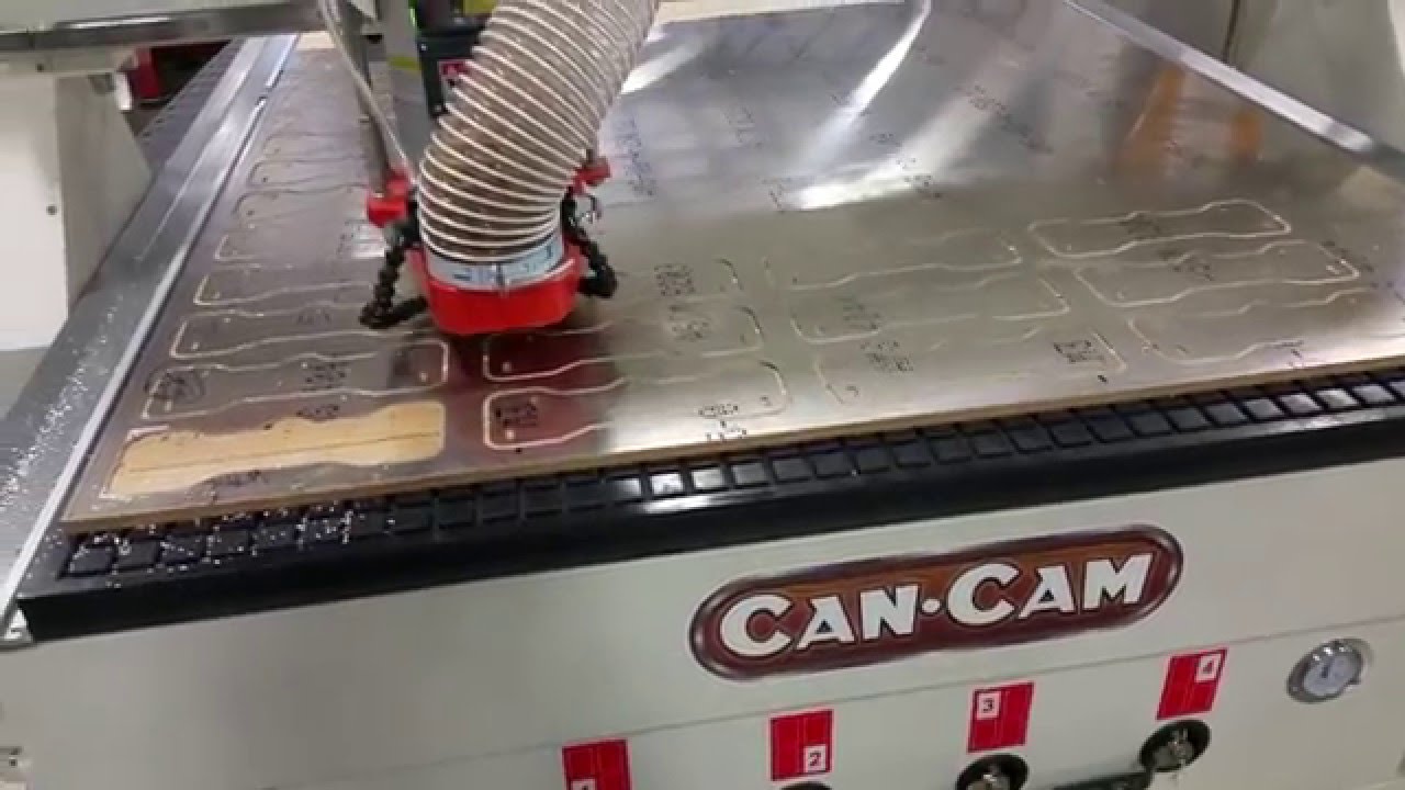 B2- 48ATC CNC Router Cutting Aluminum