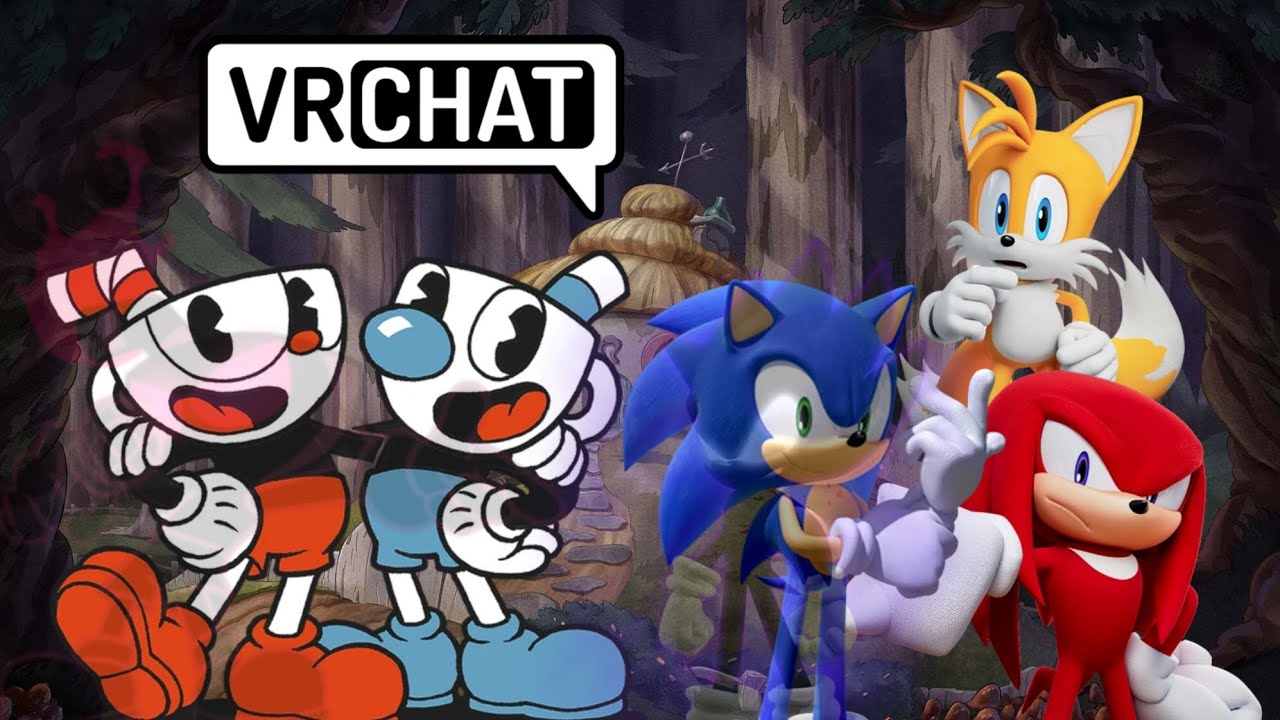 Sonic Meets Cuphead and Mugman (Ft: Tails and Knuckles)