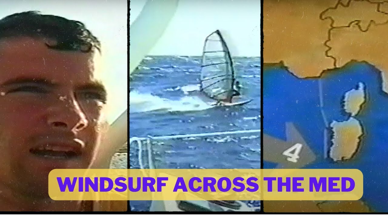 Traversé en Windsurf de la Méditerrané avec Stéphane Eon 1997