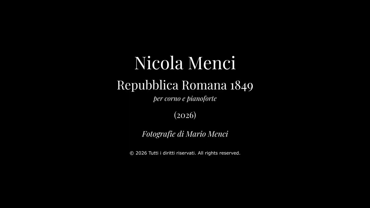 Repubblica Romana 1849 - Tango per corno e pianoforte