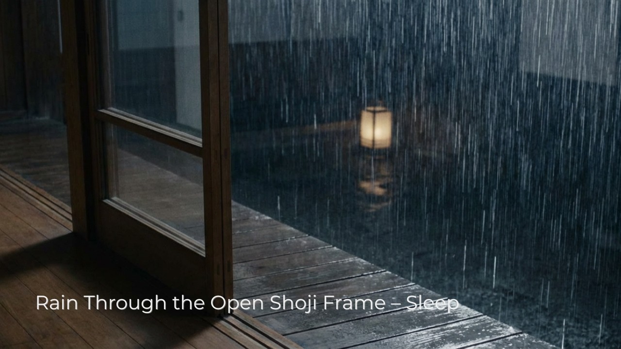 Rain Through the Open Shoji Frame – Sleep