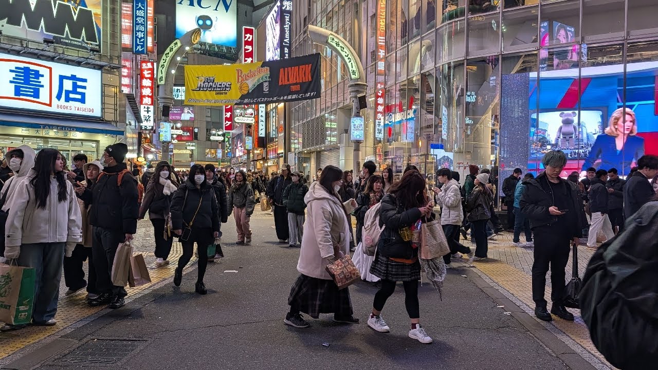 雪は降るのか？【高画質FHDお散歩ライブカメラ】渋谷　ナイトウォーク　Shibuya night walk【live camera】2026/02/07